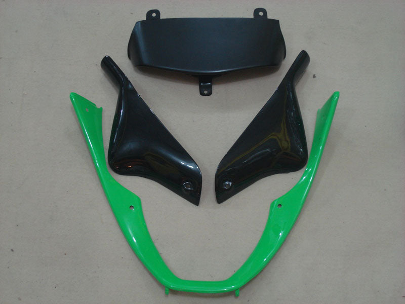 Kit de carénage vert et noir style usine - NINJA ZX-6R 00-02