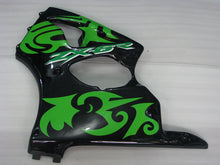 Load image into Gallery viewer, Black and Green Factory Style - NINJA ZX-6R 00-02 Fairing Kit