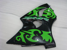Load image into Gallery viewer, Black and Green Factory Style - NINJA ZX-6R 00-02 Fairing Kit
