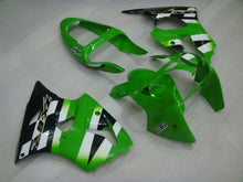 Load image into Gallery viewer, Black Green Factory Style - NINJA ZX-6R 00-02 Fairing Kit