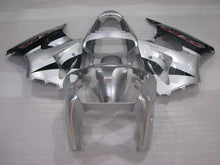 Load image into Gallery viewer, Silver and Black Factory Style - NINJA ZX-6R 00-02 Fairing Kit
