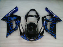 Load image into Gallery viewer, Black and Blue Flame - NINJA ZX-6R 03-04 Fairing Kit