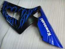 Load image into Gallery viewer, Black and Blue Flame - NINJA ZX-6R 03-04 Fairing Kit