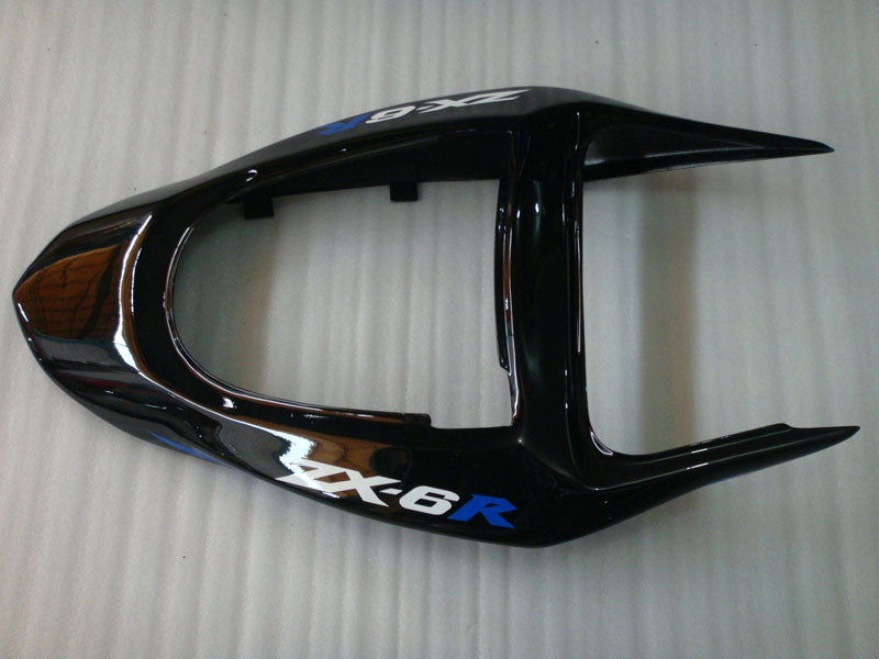 Black and Blue Flame - NINJA ZX-6R 03-04 Fairing Kit