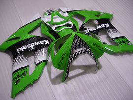 Kit de carénage FUCHS vert et noir - NINJA ZX-6R 03-04