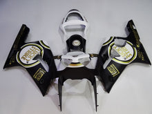 Load image into Gallery viewer, Black and White Lucky Strike - NINJA ZX-6R 03-04 Fairing Kit