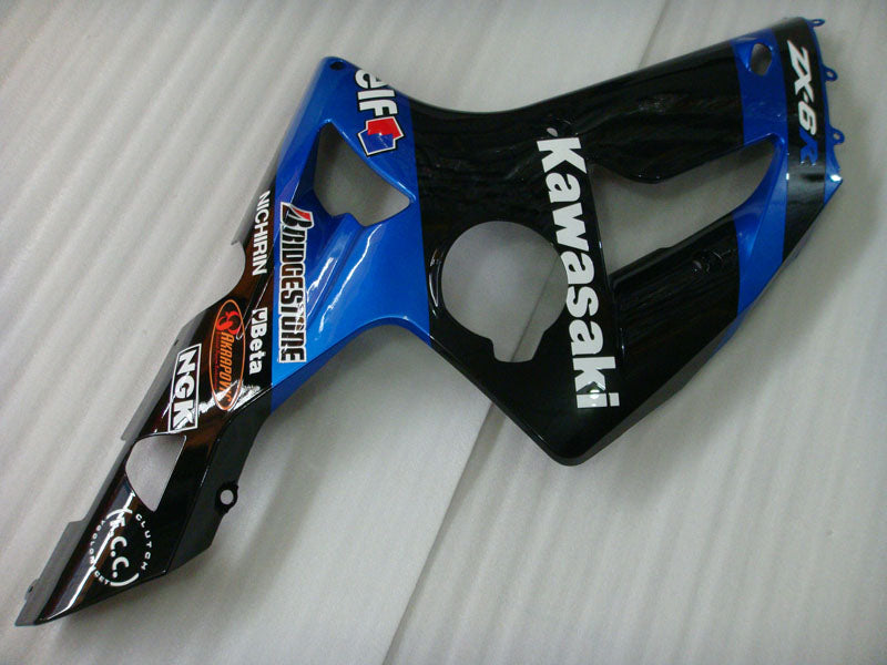 Blue Black Factory Style - NINJA ZX-6R 03-04 Fairing Kit