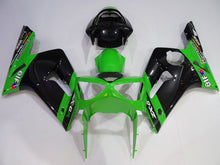 Load image into Gallery viewer, Black and Green Factory Style - NINJA ZX-6R 03-04 Fairing Kit