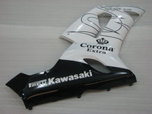 Load image into Gallery viewer, White and Black Corona - NINJA ZX-6R 05-06 Fairing Kit