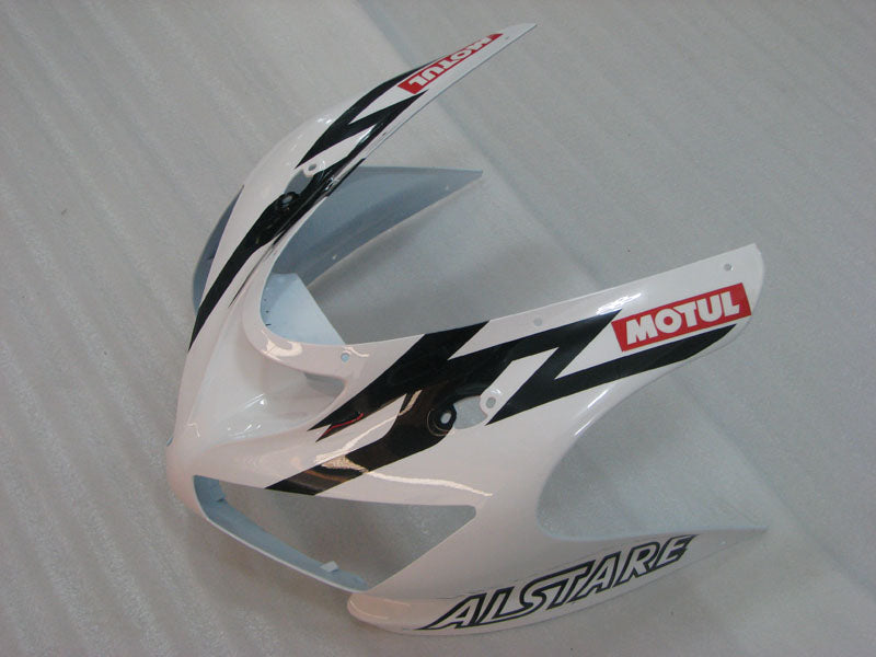 White and Black Corona - NINJA ZX-6R 05-06 Fairing Kit