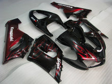 Load image into Gallery viewer, Black Red Flame - NINJA ZX-6R 05-06 Fairing Kit