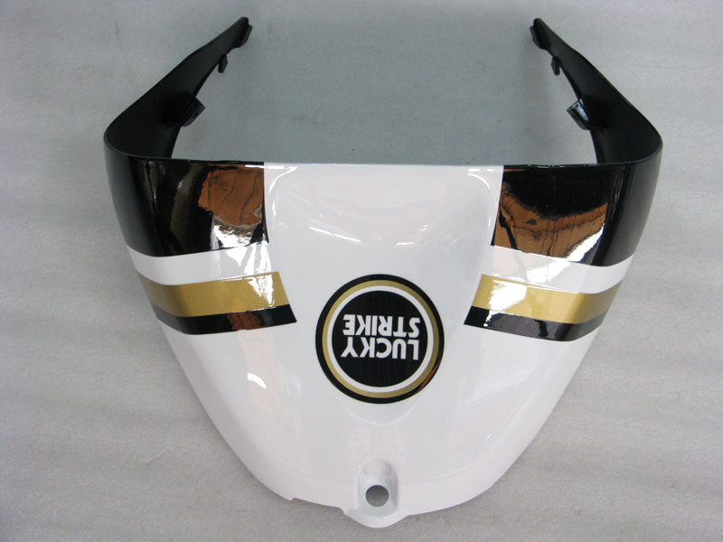 Black and White Lucky Strike - NINJA ZX-6R 05-06 Fairing Kit