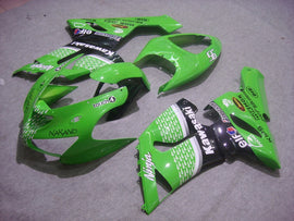 Kit de carénage Nakano vert et noir numéro 56 pour NINJA ZX-6R 05-06