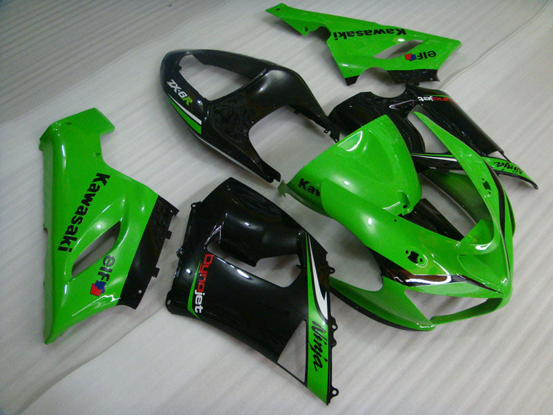 Green and Black Factory Style - NINJA ZX-6R 05-06 Fairing Kit