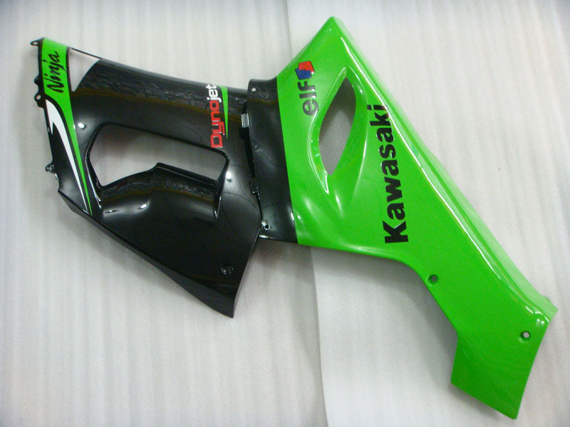 Green and Black Factory Style - NINJA ZX-6R 05-06 Fairing Kit