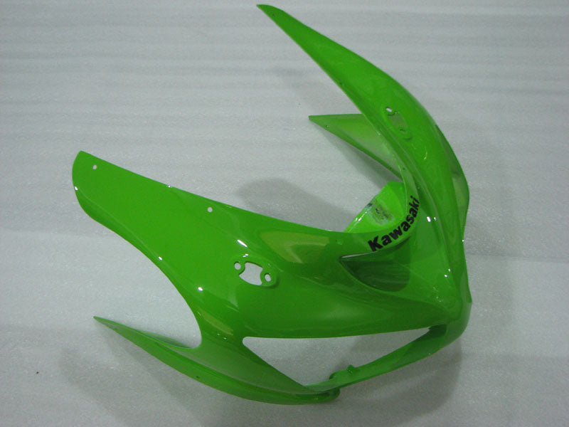 Green and White Factory Style - NINJA ZX-6R 05-06 Fairing Kit