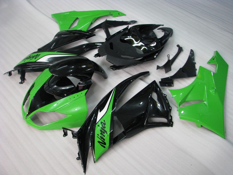 Green and Black Factory Style - NINJA ZX-6R 09-12 Fairing Kit