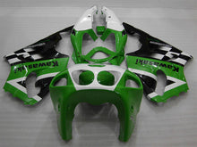 Load image into Gallery viewer, Green and White Black Factory Style - NINJA ZX-7R 96-03 Fairing Kit