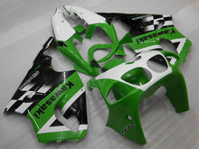 Load image into Gallery viewer, Green and White Black Factory Style - NINJA ZX-7R 96-03 Fairing Kit