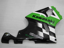 Load image into Gallery viewer, Green and White Black Factory Style - NINJA ZX-7R 96-03 Fairing Kit