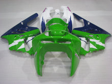Load image into Gallery viewer, Green and White Blue Factory Style - NINJA ZX-9R 94-97 Fairing Kit