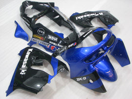 Kit de carénage bleu et noir style usine - NINJA ZX-9R 98-99