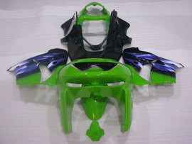Kit de carénage vert et noir bleu style usine - NINJA ZX-9R 98-99