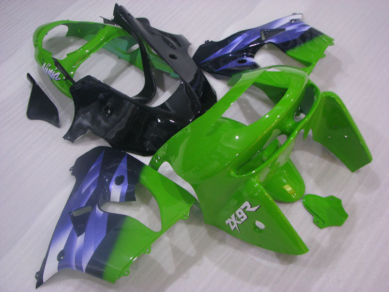 Green and Black Blue Factory Style - NINJA ZX-9R 98-99 Fairing Kit