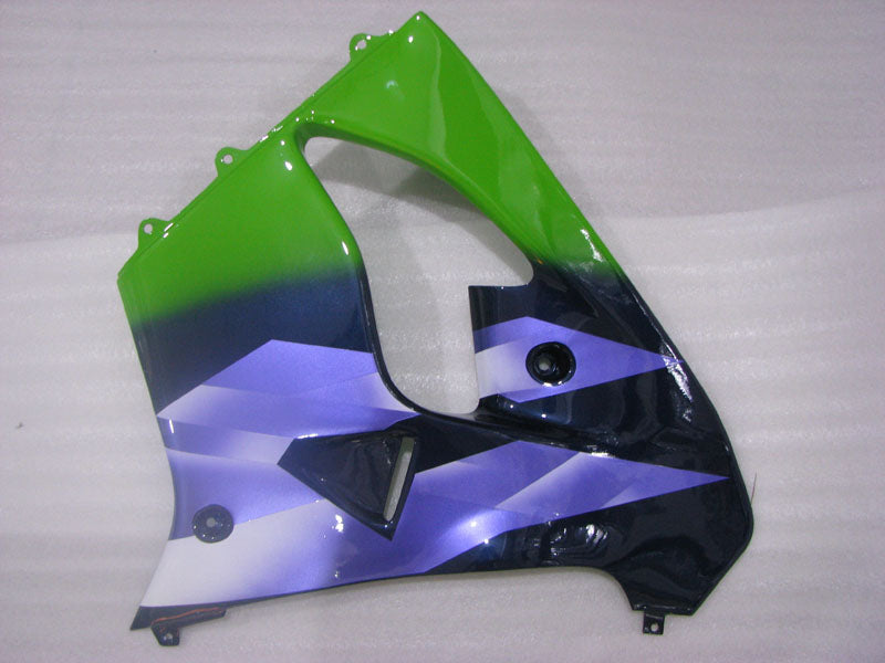 Green and Black Blue Factory Style - NINJA ZX-9R 98-99 Fairing Kit