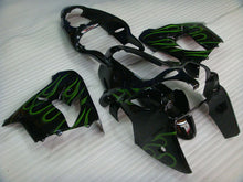 Load image into Gallery viewer, Black with Green Flame - NINJA ZX-9R 00-01 Fairing Kit