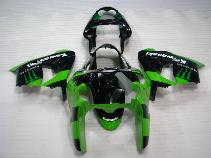 Green and Black Monster - NINJA ZX-9R 00-01 Fairing Kit