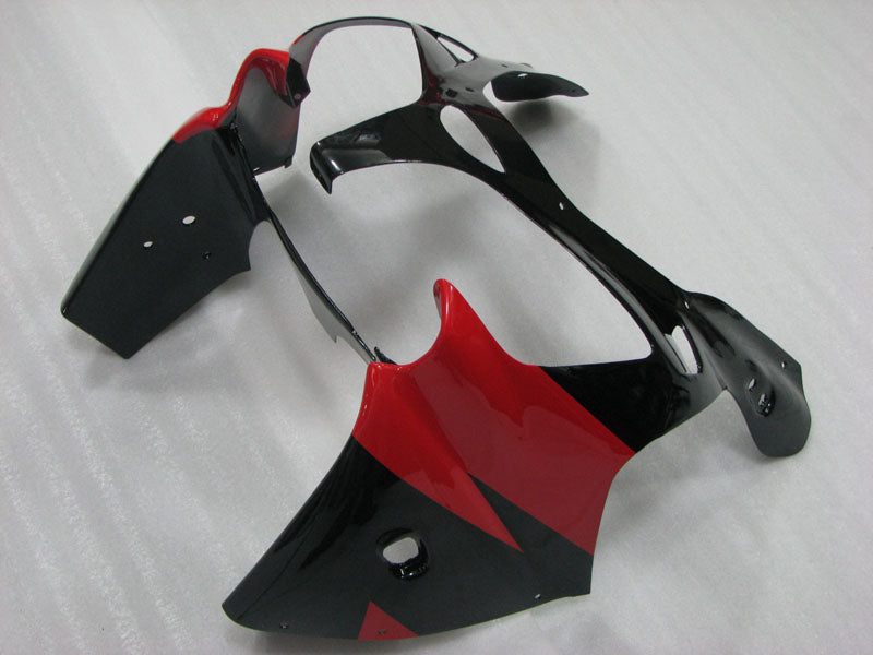 Red and Black Silver Factory Style - NINJA ZX-9R 00-01 Fairing Kit