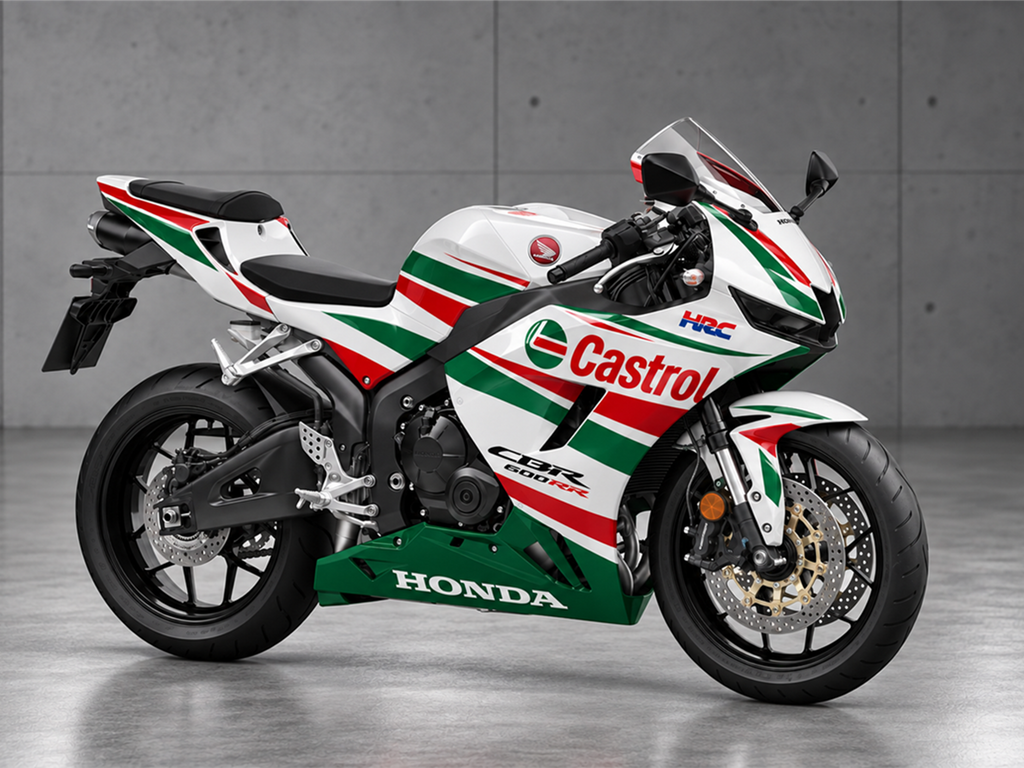 Green White and Red Castrol - CBR600RR 24-26 Fairing Kit