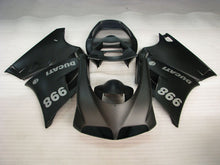 Load image into Gallery viewer, Matte Black Factory Style - Ducati 998 96-02 Fairing Kit (Single Passenger Seat)