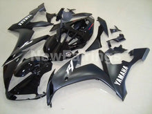 Load image into Gallery viewer, Matte Black Black white stickers Factory Style - YZF-R1