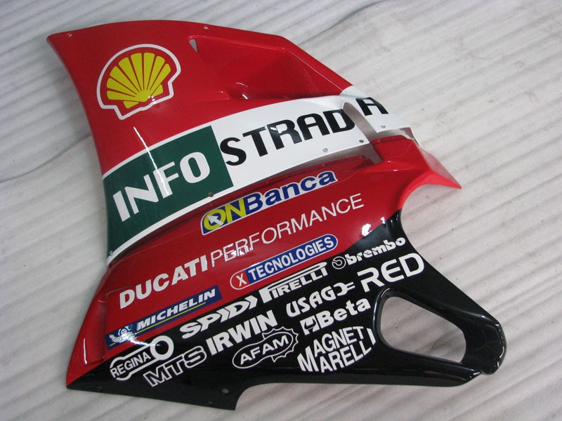 Number 21 Red and White Black Performance - Ducati 748/916/996/998 96-02 Fairing Kit