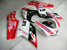 Number 21 Red and White Black Star - Ducati 1098 07-11