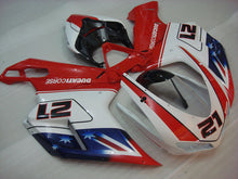 Load image into Gallery viewer, Number 21 Red and White Black Star - Ducati 848/1098/1198 07-11 Fairing Kit