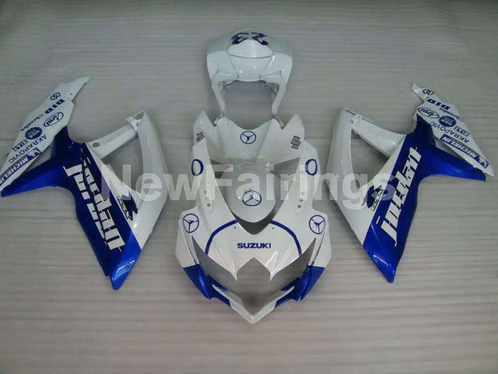 Number 23 White and Blue Jordan - GSX-R600 08-10 Fairing Kit