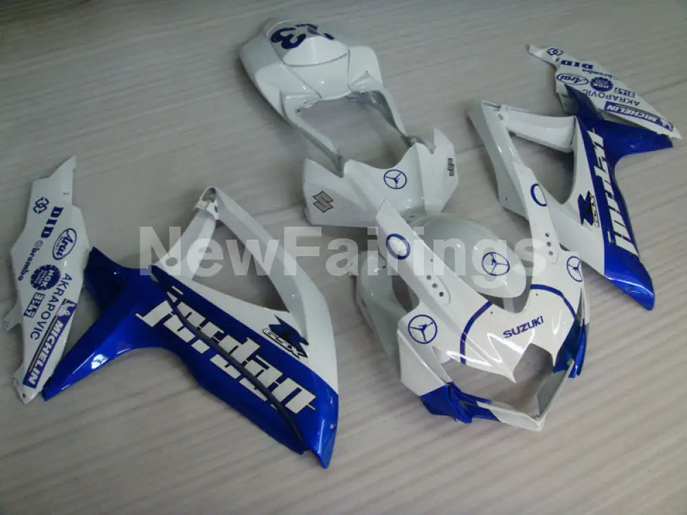 Number 23 White and Blue Jordan - GSX-R600 08-10 Fairing Kit