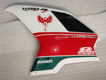 Load image into Gallery viewer, Number 333 Black and White Red Factory Style - Ducati 1198 07-11 Fairing Kit (Single Passenger Seat)