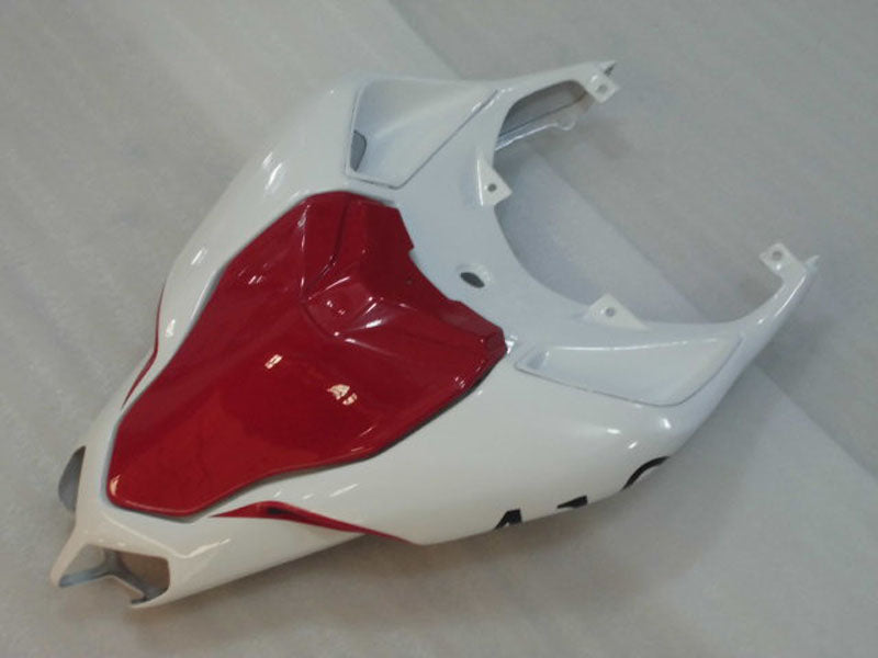 Number 410 White and Red Factory Style - Ducati 848/1098/1198 07-11 Fairing Kit
