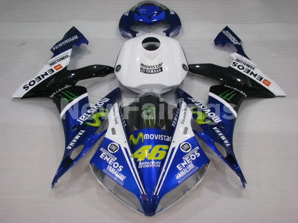 Number 46 White and Blue Black Monster - YZF-R1 04-06 Fairing Kit