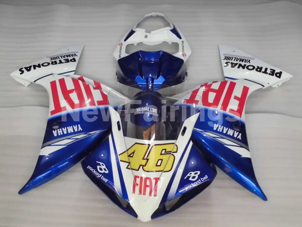 Number 46 White and Blue FIAT - YZF-R1 12-14 Fairing Kit