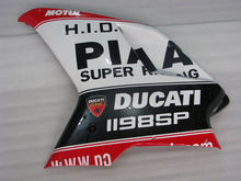 Load image into Gallery viewer, Number 55 Red and White Black MOTUL - Ducati 1198 07-11 Fairing Kit (Single Passenger Seat)