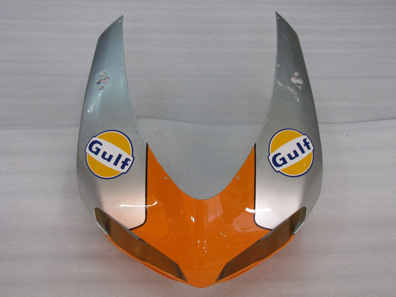 Number 62 Orange and Silver Gulf - Ducati 848/1098/1198 07-11 Fairing Kit