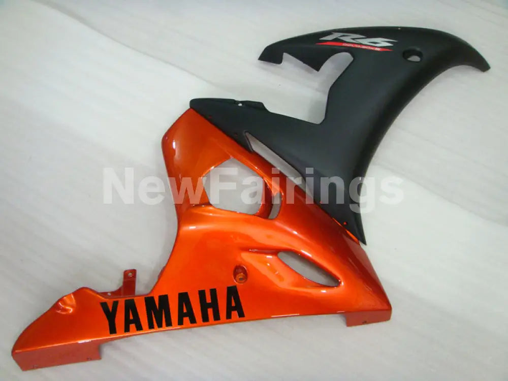 Orange and Matte Black Factory Style - YZF-R6 03-04 Fairing Kit