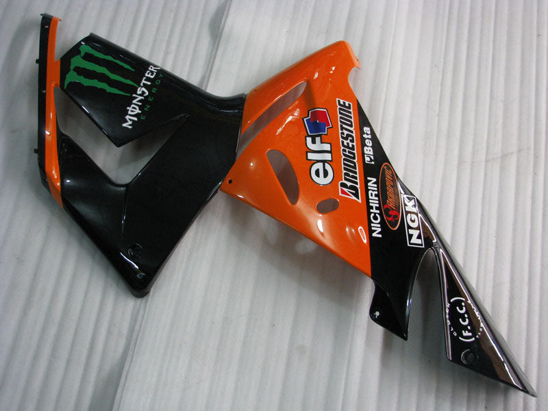 Orange and Black Monster - NINJA ZX-10R 04-05 Fairing Kit