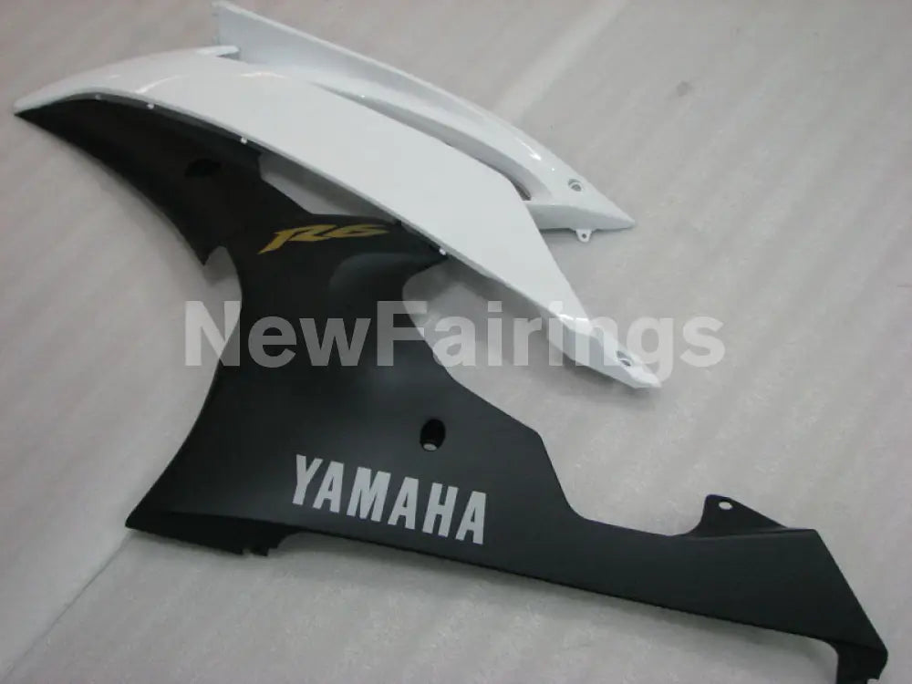Pearl White and Matte Black Factory Style - YZF-R6 08-16 Fairing Kit Vehicles & Parts > Vehicle Parts & Accessories >