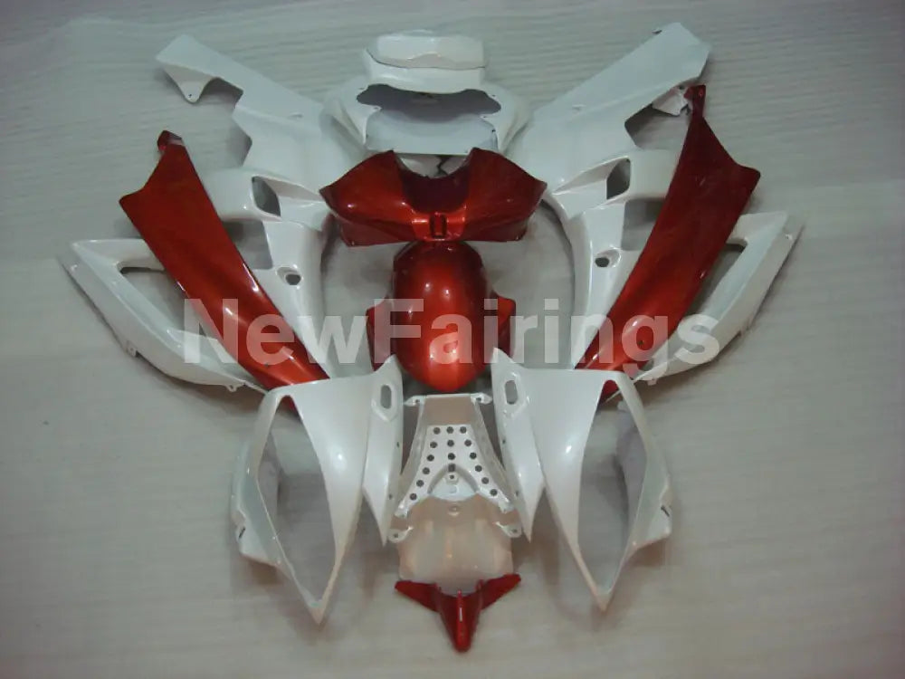 Pearl White and Orange No decals - YZF-R6 06-07 Fairing Kit Vehicles & Parts > Vehicle Parts & Accessories > Motor